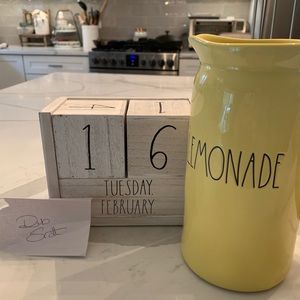 Rae Dunn lemonade pitcher